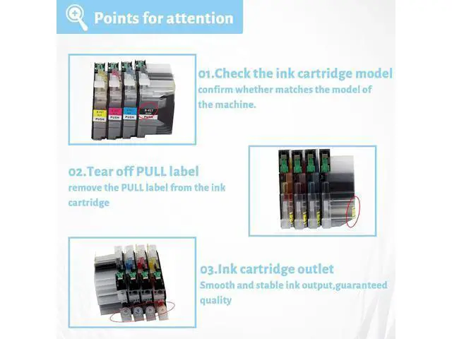 Alt view image 4 of 7 - Ink Cartridge for Brother LC417XL High Yield,Page Yield Up to 6000 Pages Black 5000 Pages Color Compatible J7010CDW J5800CDW J7500CDW J7600CDW Printer Black