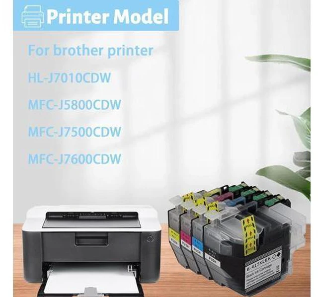 Alt view image 2 of 7 - Ink Cartridge for Brother LC417XL High Yield,Page Yield Up to 6000 Pages Black 5000 Pages Color Compatible J7010CDW J5800CDW J7500CDW J7600CDW Printer Black
