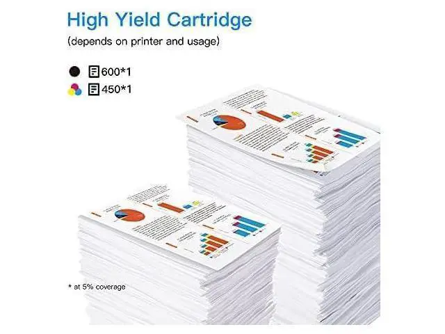 Alt view image 6 of 6 - LxTek Ink Cartridge Replacement 62XL 62 XL to Compatible with Envy 5540 5660 7645 5642 5542 5643 5640 7644 OfficeJet 250 5740 200 5745 Printer (1 Black,1 Tri-Color, 2 Pack)