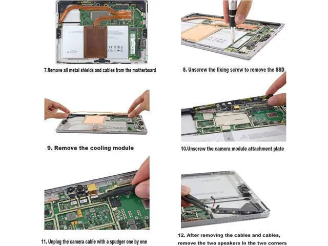 Alt view image 4 of 5 - OUWEE DYNR01 Tablet Battery Compatible with Microsoft Surface Pro 4 1724 12.3 inch Series Notebook G3HTA027H 7.5V 38.2Wh 5087mAh Tools