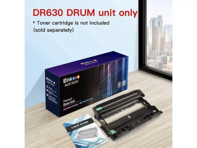 Alt view image 2 of 7 - E-Z Ink (TM Compatible Drum Unit (Not Toner) Replacement DR630 DR 630 to Compatible with DCP-L2520DW DCP-L2540DW HL-L2300D HL-L2305W HL-L2320D HL-L2340DW HL-L2380DW HL-L2680W (2 Pack)