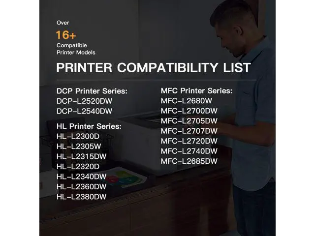 Alt view image 6 of 7 - E-Z Ink (TM Compatible Drum Unit (Not Toner) Replacement DR630 DR 630 to Compatible with DCP-L2520DW DCP-L2540DW HL-L2300D HL-L2305W HL-L2320D HL-L2340DW HL-L2380DW HL-L2680W (2 Pack)