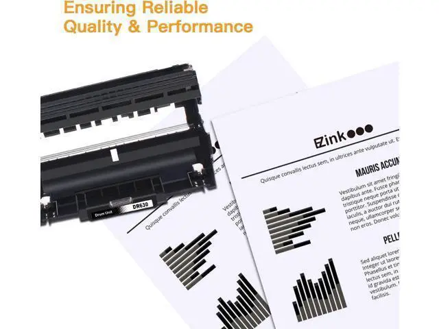 Alt view image 7 of 7 - E-Z Ink (TM Compatible Drum Unit (Not Toner) Replacement DR630 DR 630 to Compatible with DCP-L2520DW DCP-L2540DW HL-L2300D HL-L2305W HL-L2320D HL-L2340DW HL-L2380DW HL-L2680W (2 Pack)