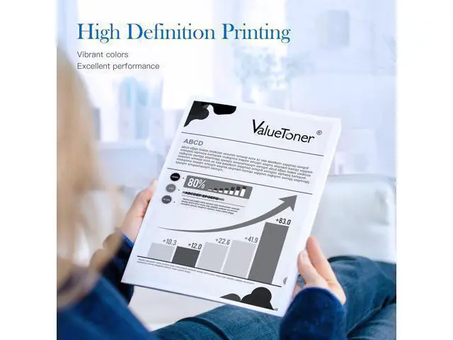 Alt view image 4 of 6 - Valuetoner Remanufactured 62XL Black Ink Cartridge Combo Pack Replacement 62XL 62 XL High Yield for Envy 5540 5640 5660 7644 7645 OfficeJet 5740 8040 OfficeJet 250 200 Series Printer (2 Black)
