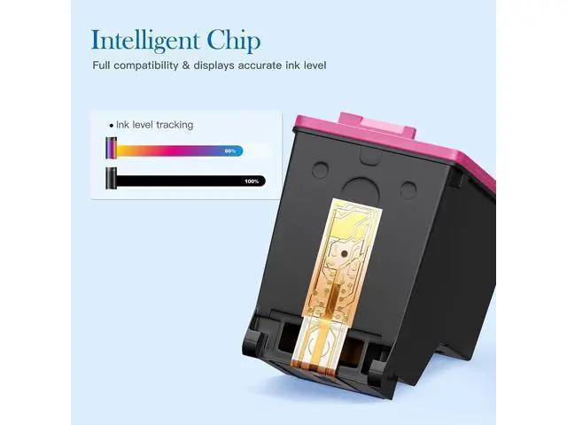 Alt view image 3 of 7 - Valuetoner Remanufactured Ink Cartridge Replacement 62XL 62 XL to use with Envy 5540 5640 5660 7644 7645 OfficeJet 5740 8040 OfficeJet 200 250 Series Printer (1 Black, 1 Tri-Color, 2-Pack)