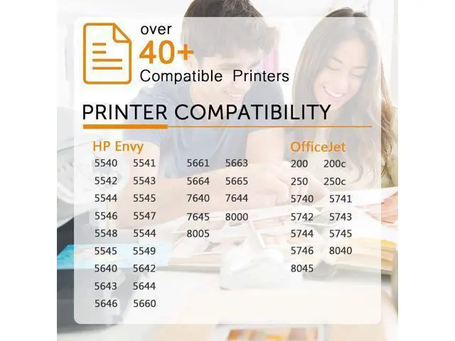 Alt view image 3 of 6 - Inktopia Remanufactured Ink Cartridge Replacement 62XL 62 XL Envy 7640 5660 5540 5640 5642 7645 Officejet 5740 5741 8040 OfficeJet 200 250 Mobile Printer (1 Black 1 Tri-Color)