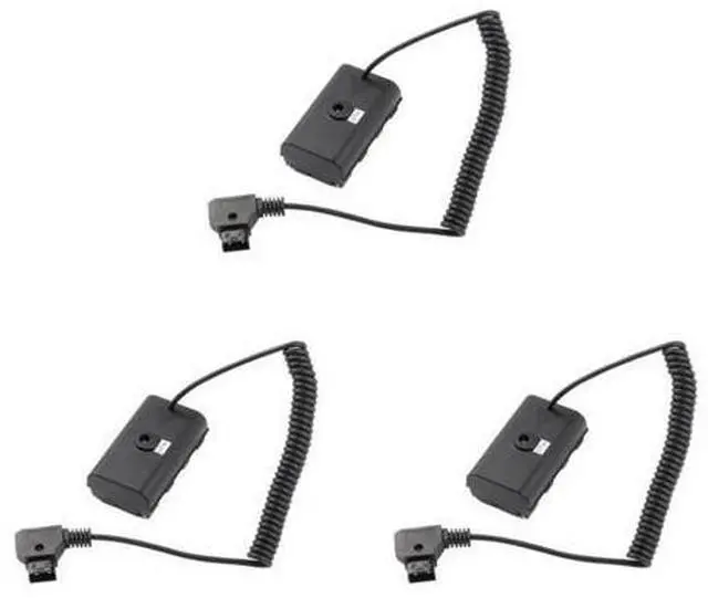 Main image of 3X Power Adapter Cable for D-Tap Connector to NP-F Dummy for Sony NP F550 F570 NP F970