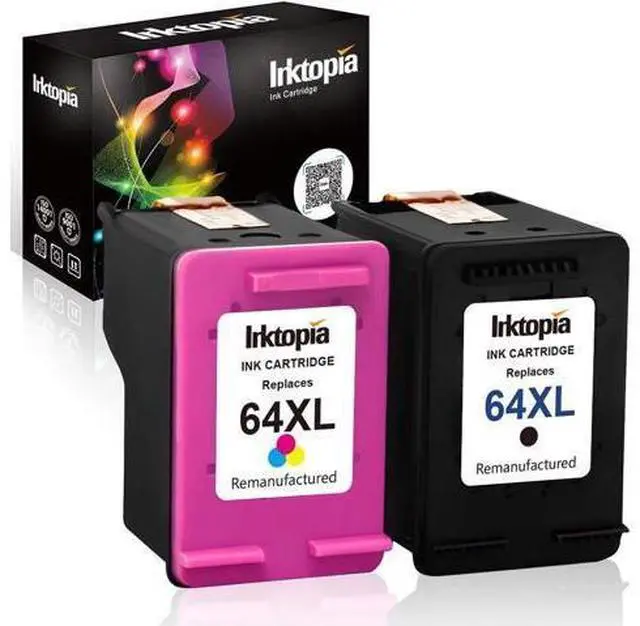 Main image of Inktopia Remanufactured Ink Cartridge Replacement 64 XL 64XL for Envy Photo 7858 7855 7155 6255 6252 7120 6232 7158 7164 Envy 5542 Tango X Terra Printer (1 Black, 1 Tri-Color)