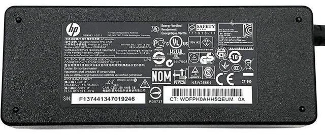 Alt view image 2 of 6 - HP Original 65W Laptop Charger for HP Pavilion dv6 dv7 Series Notebook Power-Adapter-Cord