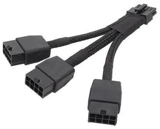 Alt view image 5 of 6 - PCIE 12VHPWR 12Pin Connector to 3x8Pin PCI-E GPU Power Adapter Cable for NVIDIA Ampere RTX 3060ti 3070 3080 3090