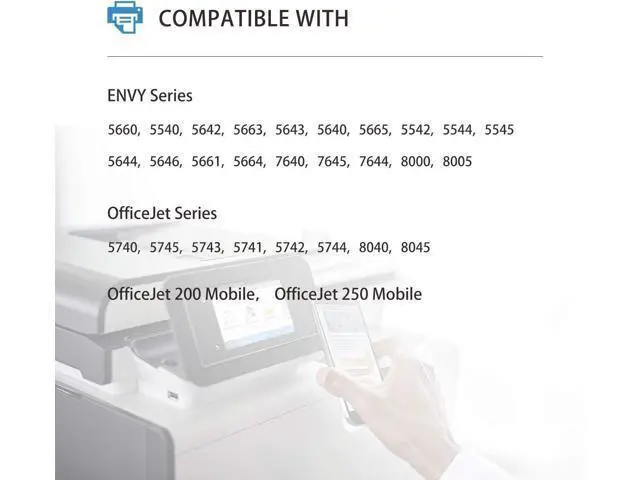 Alt view image 2 of 5 - TEINO 62XL Remanufactured Ink Cartridge Replacement 62 62XL 62 XL OfficeJet 200 250 Envy 7640 5660 7645 5540 5740 5643 5640 5642 5663 5665 8000 (Black, 2 Pack)