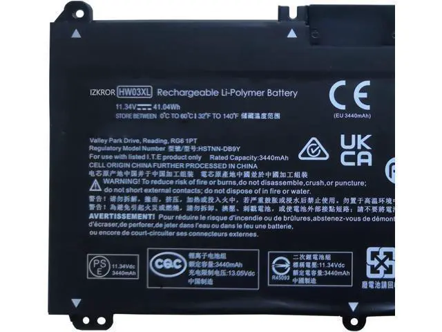 Alt view image 2 of 5 - IZKROR HW03XL 41.04Wh Battery Replacement for HP Pavilion 15 15-EG 15-eg0000 15-EG0XXX 15-EG0073CL 15-EH 15-EH0090WM Series Laptop HSTNN-IB90 HSTNN-LB8U HSTNN-OB2A L96887-421 HWO3XL 11.34V