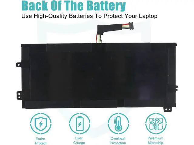 Alt view image 3 of 4 - efohana L13M4P61 Laptop Battery Replacement for Edge 15 80H1 80K9 Series Notebook 121500252 L13L4P61 121500253 7.3V 44.4Wh 6200mAh 4-Cells