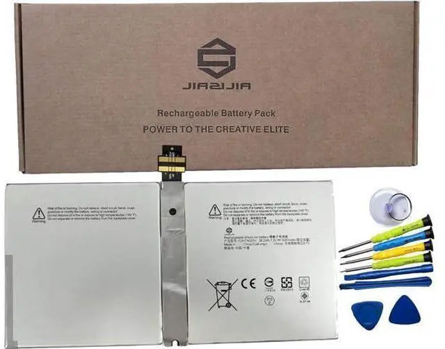 Main image of JIAZIJIA G3HTA027H Laptop Battery Replacement for Microsoft Surface Pro 4 1724 12.3 inch Series Notebook DYNR01 with Tools White 7.5V 38.2Wh 5087mAh