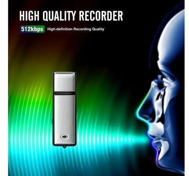 Alt view image 5 of 6 - 32G Voice Recorder, Digital Audio Recorder with 750 Hours Recording Capacity Noise Reduction USB Recording Device Rechargeable Voice Recorder for Lecture,Interview,Meeting Class