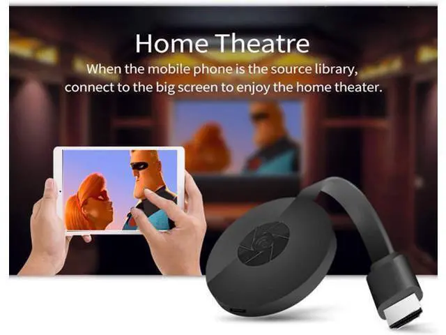 Alt view image 3 of 7 - G2 2.4G wireless WiFi display adapter, 1080 wireless HDMI display receiver DLNA Airplay Miracast iOS Android Windows