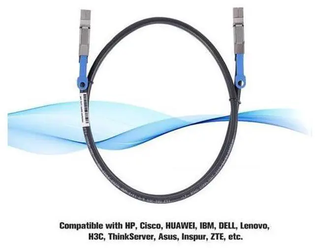 Alt view image 6 of 7 - External Mini SAS HD SFF-8644 to Mini SAS High Density HD SFF-8644 Data Server Raid Cable 50cm 12Gbps SF-069-0.5M