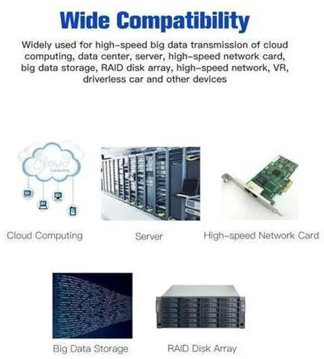 Alt view image 7 of 7 - External Mini SAS HD SFF-8644 to Mini SAS High Density HD SFF-8644 Data Server Raid Cable 50cm 12Gbps SF-069-0.5M