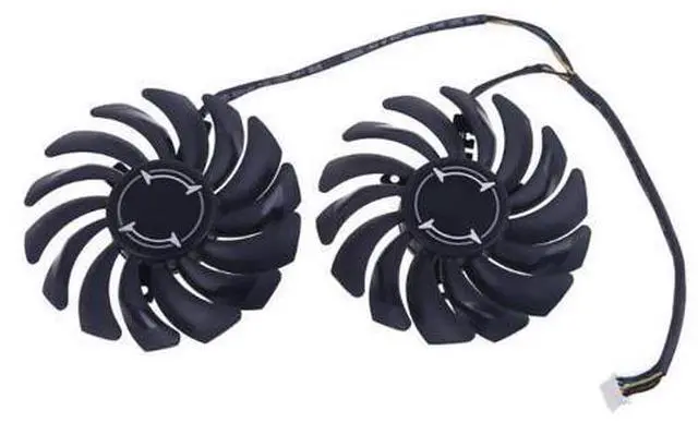 Alt view image 2 of 4 - 1 Pair 87mm PLD09210B12HH 4 Pin Graphics Video Card Cooling Fan for MSI RX 470 480 570 580 Armor Cooler Fan
