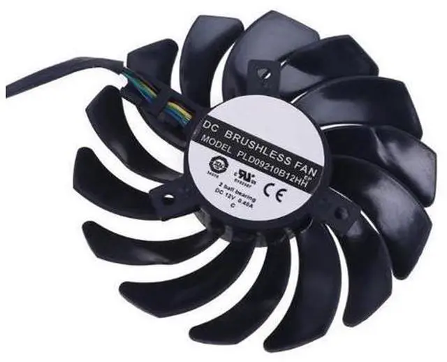 Alt view image 4 of 4 - 1 Pair 87mm PLD09210B12HH 4 Pin Graphics Video Card Cooling Fan for MSI RX 470 480 570 580 Armor Cooler Fan