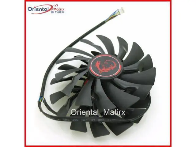 Alt view image 4 of 6 - 2pcs/lot PLD10010S12HH 12V 0.40A 4Pin 95mm For MSI R9 380X 390X GAMING GTX960 GTX950 Cooler Cooling Fan