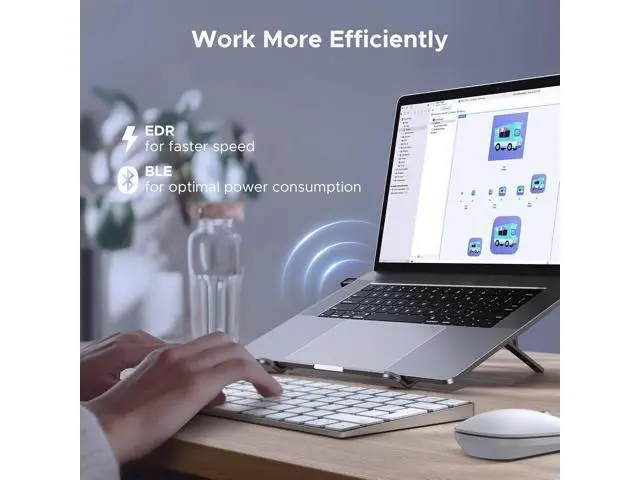 Alt view image 5 of 7 - USB Bluetooth Adapter for PC Bluetooth 6.0 Dongle Receiver EDR & BLE Plug & Play for Windows 11/10/8.1 for Headphone/Keyboard/Mouse/Speakers/Printer