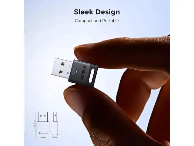 Alt view image 7 of 7 - USB Bluetooth Adapter for PC Bluetooth 6.0 Dongle Receiver EDR & BLE Plug & Play for Windows 11/10/8.1 for Headphone/Keyboard/Mouse/Speakers/Printer