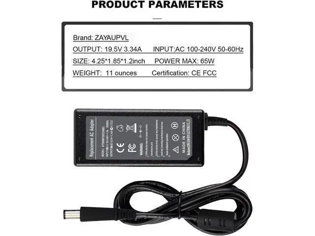 Alt view image 2 of 7 - 65W 7.4mm Tip Replacement AC Adapter for Latitude 3190 7470 5580 7280 LA65NS2-01 E5570 E7450 E6430 E6410 E6440 E7440 E7470 E5440 E5470 E7240 Laptop Power Supply Cord