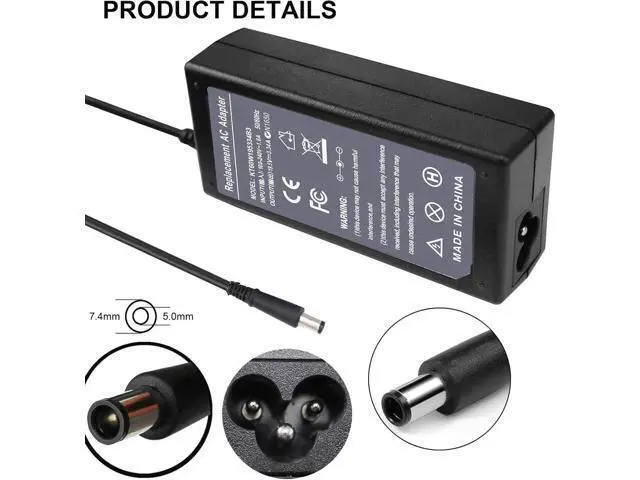 Alt view image 4 of 7 - 65W 7.4mm Tip Replacement AC Adapter for Latitude 3190 7470 5580 7280 LA65NS2-01 E5570 E7450 E6430 E6410 E6440 E7440 E7470 E5440 E5470 E7240 Laptop Power Supply Cord