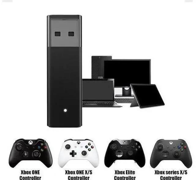 Alt view image 4 of 7 - Wireless Adapter for Controller Xbox Bluetooth Adapter for Controller Xbox One/Xbox One X S/Xbox Series X S/Elite Compatible with Windows 10/11/8/8.1/7