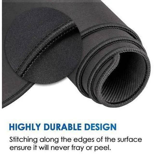 Alt view image 3 of 7 - RGB Extended Gaming Mouse Pad, 35.4 x 15.7 Inch Desk Mat with Stitched Edges, Micro-Weave Surface, Non-Slip Rubber Base, Water-Resistant Coating - OEM