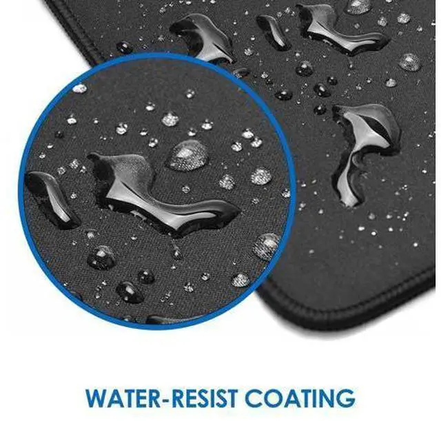 Alt view image 5 of 7 - RGB Extended Gaming Mouse Pad, 35.4 x 15.7 Inch Desk Mat with Stitched Edges, Micro-Weave Surface, Non-Slip Rubber Base, Water-Resistant Coating - OEM