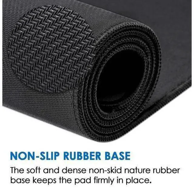 Alt view image 4 of 7 - RGB Extended Gaming Mouse Pad, 35.4 x 15.7 Inch Desk Mat with Stitched Edges, Micro-Weave Surface, Non-Slip Rubber Base, Water-Resistant Coating - OEM