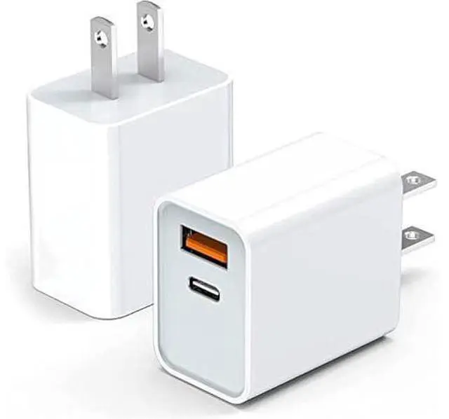 Main image of Apple Charger Block, USB C Fast Charging Block Usbc Wall Charger Dual Port USB & Type C Multi Ports Usb Plug Outlet For Apple iPhone Samsung Quick Charge Box Power Delivery Cube Adapter Cargador Brick