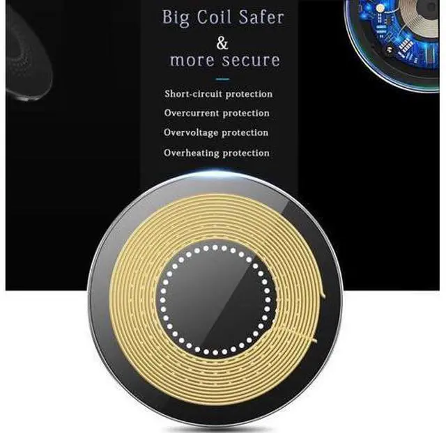 Alt view image 4 of 7 - 30W Wireless Charger Pad Wireless Charge 30W Fast Wireless Charger Wireless Charging Compatible with Galaxy S23/S22/S21/S20 Fast Charger Compatible with iPhone 17/16/15/13/14/12 Series