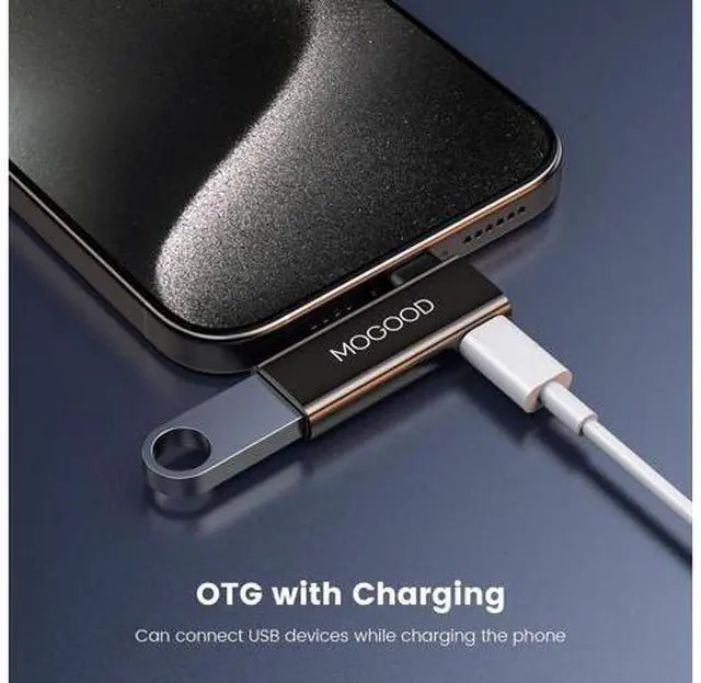 Alt view image 3 of 7 - USB C OTG Adapter USB C Splitter with 100W PD Charging USB3.0 to USB c Adapter Type C Splitter Power and Data Supported for Galaxy S24 Quest 3 Google Chromecast 3D Printer Octo4a Pi-KVM