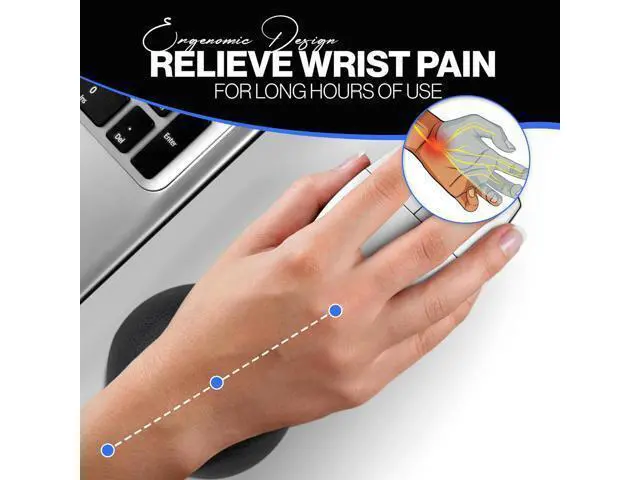 Alt view image 7 of 7 - Comfy Glide Palm/Wrist Rest - Smooth Gliding Left and Right-Hand Ergonomic Memory Foam Wrist Support for Mouse or Keyboard - Anti-Fatigue - Stress and Pain Relief for Carpal Tunnel (Jet Black)