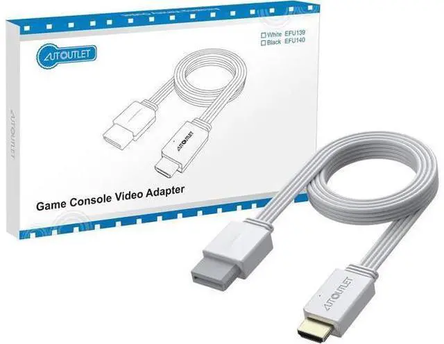 Alt view image 7 of 7 - Wii to HDMI Converter 1080P 5ft/150cm for Full HD Device Adapter with HDMI Male Cable Output Compatible with Nintendo Wii Wii U HDTV Monitor-Supports All Wii Display Modes