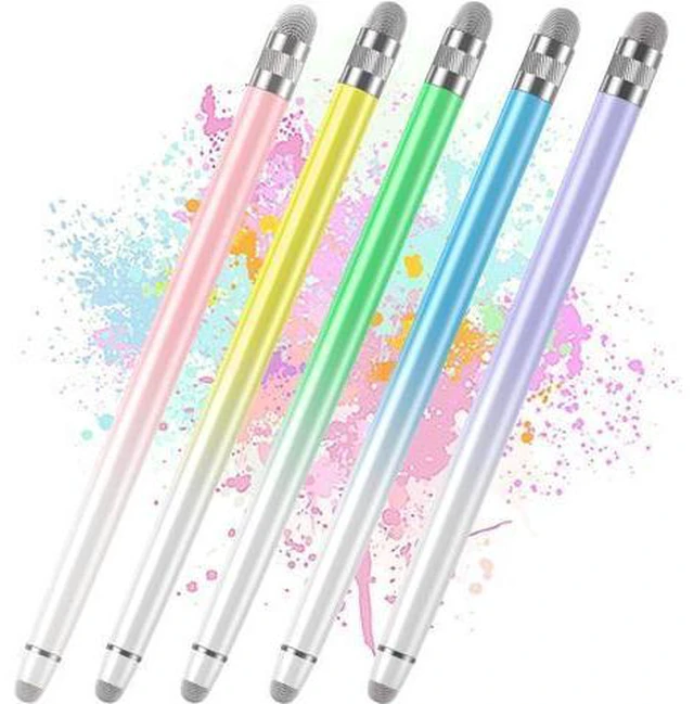 Main image of 5PCS Stylus Pens for Touch Screens Stylus Pen for iPhone/iPad/Tablet Android//Surface Compatible with Touch Screens (Purple/Pink/Blue/Green/Yellow)