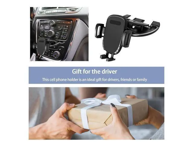 Alt view image 6 of 7 - SOEWIOU Car Phone Holder for CD Slot, 360 Degree Rotatable Auto Phone Mount, Universal Cellphone Holder with One Hand Operation Design, Vehicle CD Slot Phone Holder for All Smartphones