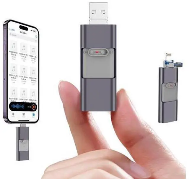 Main image of 64GB Voice Recorder Digital Voice Activated Recorder USB/Type-C 750Hrs Recording Device with Noise Reduction Rechargeable Mini Pocket Audio Recording Devices for Lectures, Interview, Meeting, Class