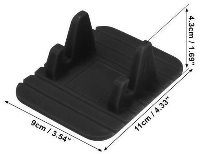Alt view image 3 of 7 - SOEWIOU Phone Holder for Car Universal Anti-Slip Dashboard Vehicle Cellphone Mobile Phone Pad GPS Mounting Mat Black