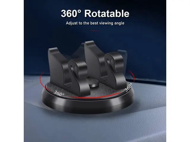Alt view image 3 of 7 - SOEWIOU Dashboard Phone Holder for Car Vertical Horizontal 360 Rotate,Cell Phone Holder for Car Compatible with i-Phone Samsung Android Smartphones GPS Devices for Various Dashboards(1PC,Black)