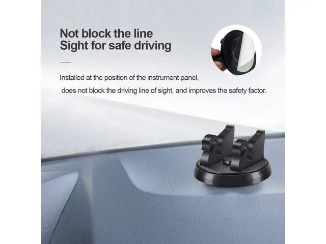 Alt view image 4 of 7 - SOEWIOU Dashboard Phone Holder for Car Vertical Horizontal 360 Rotate,Cell Phone Holder for Car Compatible with i-Phone Samsung Android Smartphones GPS Devices for Various Dashboards(1PC,Black)