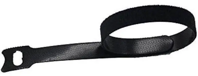 Main image of 50 Pcs Reusable Fastening Cable Ties, Microfiber Cloth 12 Inch Hook and Loop Cord Ties, Black