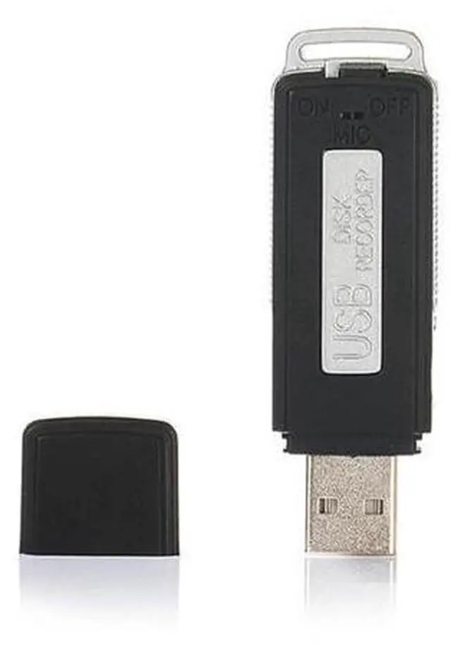 Alt view image 2 of 6 - 32G/16G/8G/4G Digital Voice Recorder Mini Voice Activated Recorders Security Mini USB Flash Drive Recording Dictaphone 70Hr Capacity: 32GB