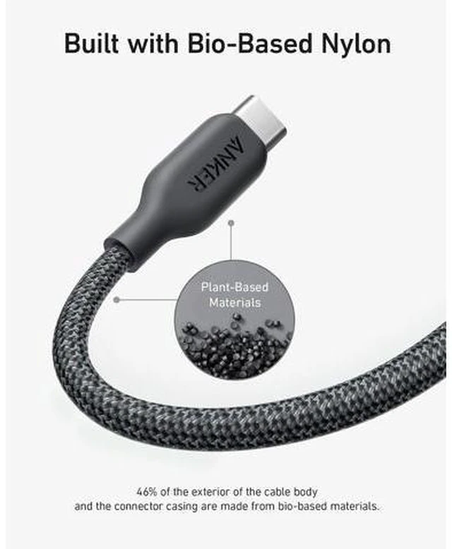 Alt view image 2 of 7 - USB C to Lightning Charging Cable 541 Organic Nylon Charging Cable MFi Certifiedfor iPhone 14/ Plus/Pro Max 13/ Pro 12 11 X XS XR