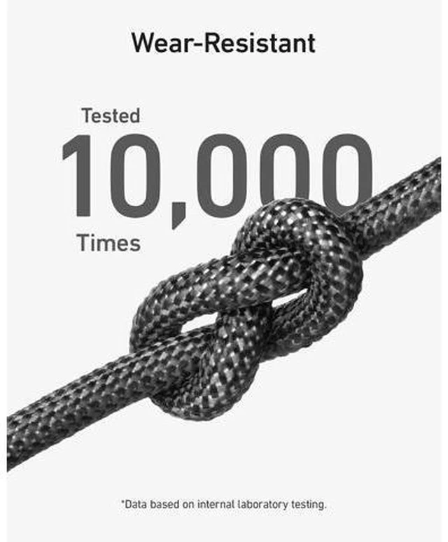 Alt view image 3 of 7 - USB C to Lightning Charging Cable 541 Organic Nylon Charging Cable MFi Certifiedfor iPhone 14/ Plus/Pro Max 13/ Pro 12 11 X XS XR