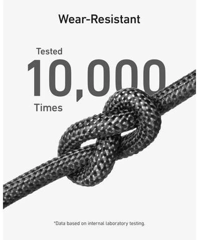 Alt view image 6 of 7 - USB C to Lightning Charging Cable 541 Organic Nylon Charging Cable MFi Certifiedfor iPhone 14/ Plus/Pro Max 13/ Pro 12 11 X XS XR