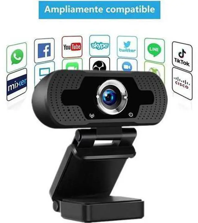 Alt view image 2 of 7 - WISDUM 1080p Full Hd Webcam,Computer Laptop Pc Mac Desktop Camera Conference and Video Call,Pro Stream Webcam with Plug and Play Video Calling Webcam